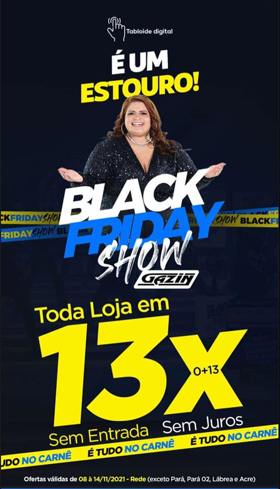 GAZIN: Promoção especial – Toda loja com preço de a vista em 12 vezes sem  entrada e sem juros